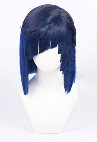 Genshin Impact Yelan Cosplay Wig Blue Short Wig