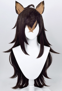 Genshin Impact Dehya Cosplay Wig Blonde Highlight Black