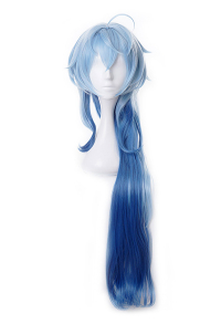 Genshin Impact Ganyu Perücke Lange Blau 100cm Cosplay Perücke