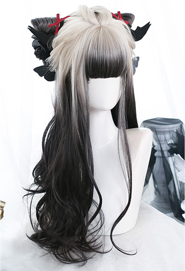 White cosplay wig outlet long