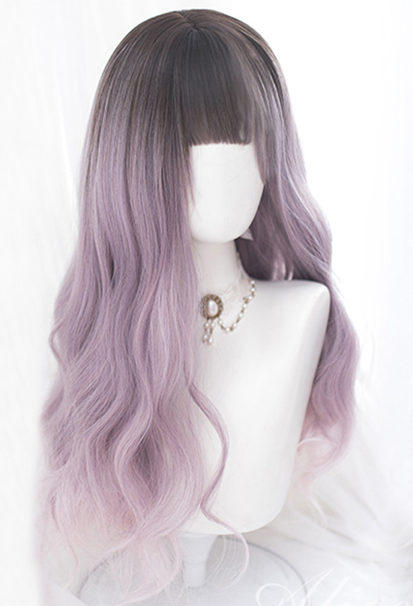 Pink and purple outlet cosplay wig