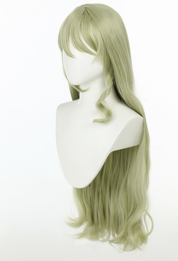 HI3 Mobius Long Curly Light Green Wig Women Game Cosplay Wig | Top Quality Wig Sale