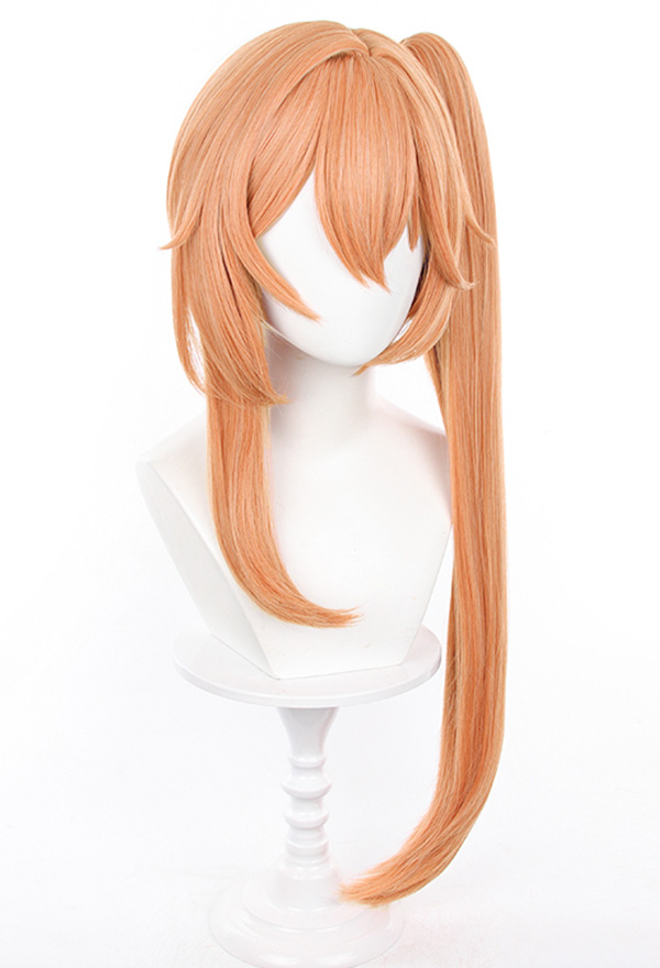 Orange deals cosplay wig