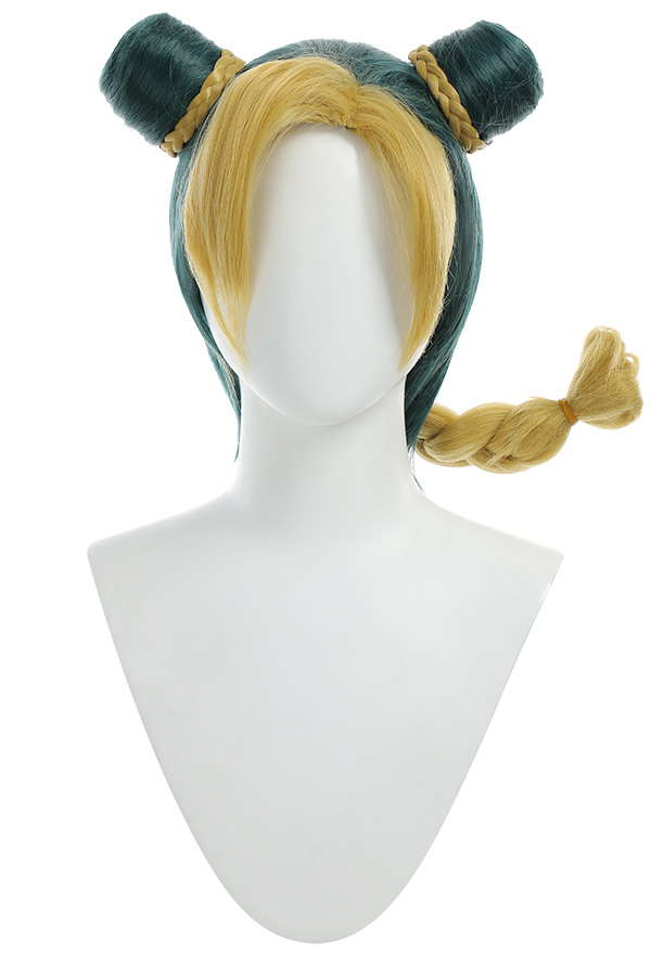 JJBA Jolyne Cujo Two-Buns Cosplay Wig