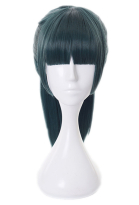 Jujitsu Fight Maki Zenin Cosplay Wig Dark Green Long Ponytail Wig