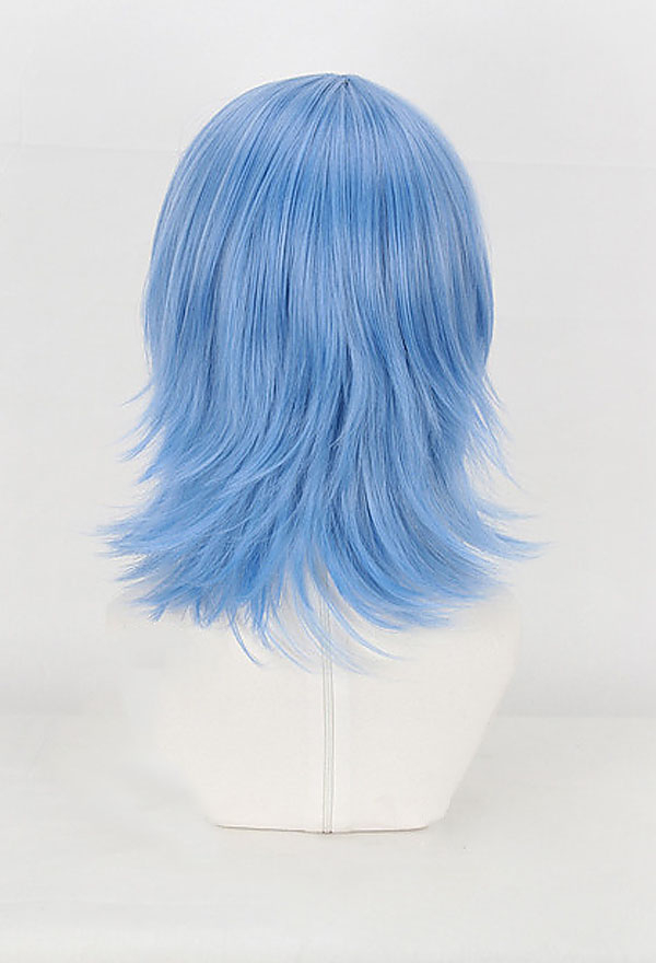 Kingdom Hearts 3 Aqua Short Blue Cosplay Wig