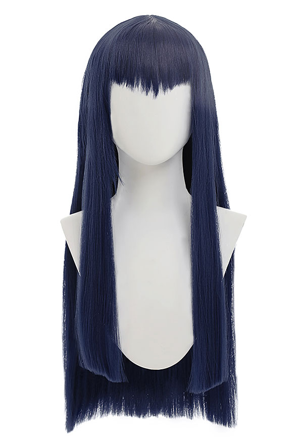 KILL la KILL Kiryuuin Satsuki Peluca Cosplay Peluca Larga Recta Azul con Flequillo