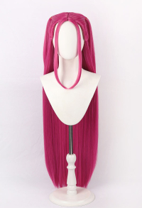 Kpop Slayers Main Dancer Cosplay Wig Rose Red Long Wig