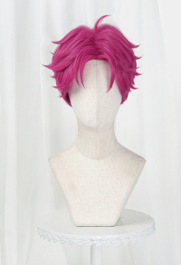 Kpop Slayers The Boys Cosplay Wig Rose Red Short Wig Raspberry Color Wig