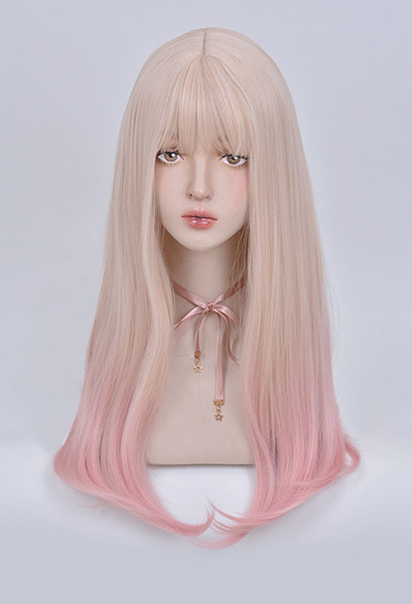 Pink wig clearance on sale