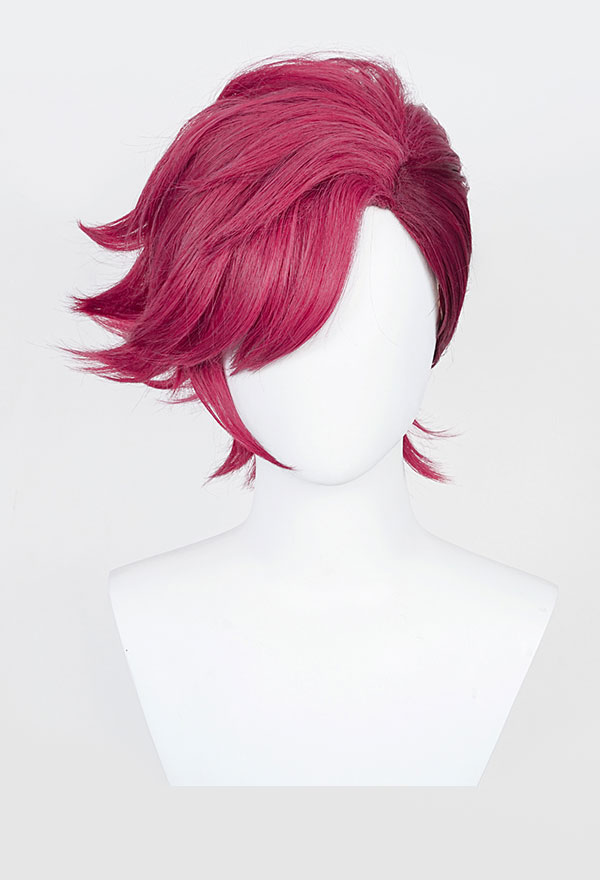 LOL The Piltover Enforcer Vi Short Pink Cosplay Wig