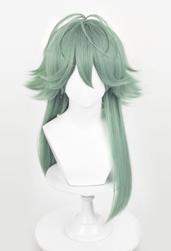 LOL Ezreal Cosplay Wig Short Long Straight Green Wig