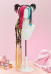 LoL Jinx Cosplay Wig Pink and Blue Highlights Wig with Braids