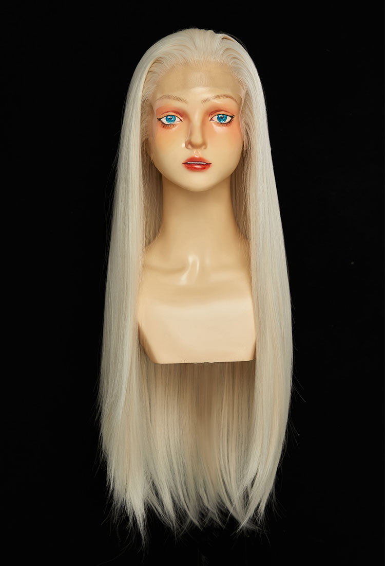Golden Universal Straight Lace Wig Cosplay Wig