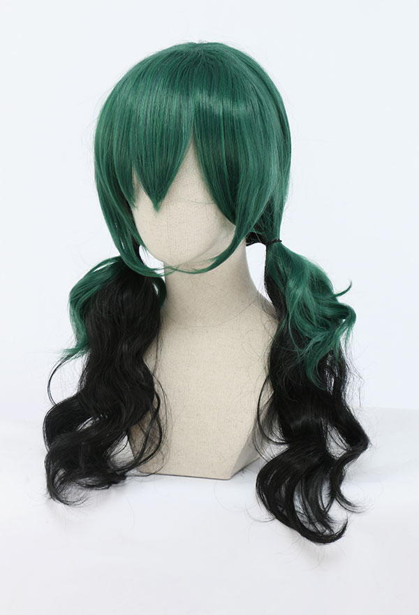 Green female outlet wig