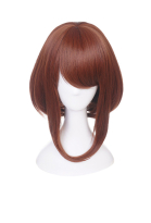 MHA Ochako Uraraka Maroon Cosplay Wig