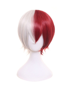 MHA Todoroki Shoto Mixed Red & White Cosplay Wig