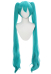 Vocal Cosplay Wig Blue-Green Long Straight Double Ponytail Wig