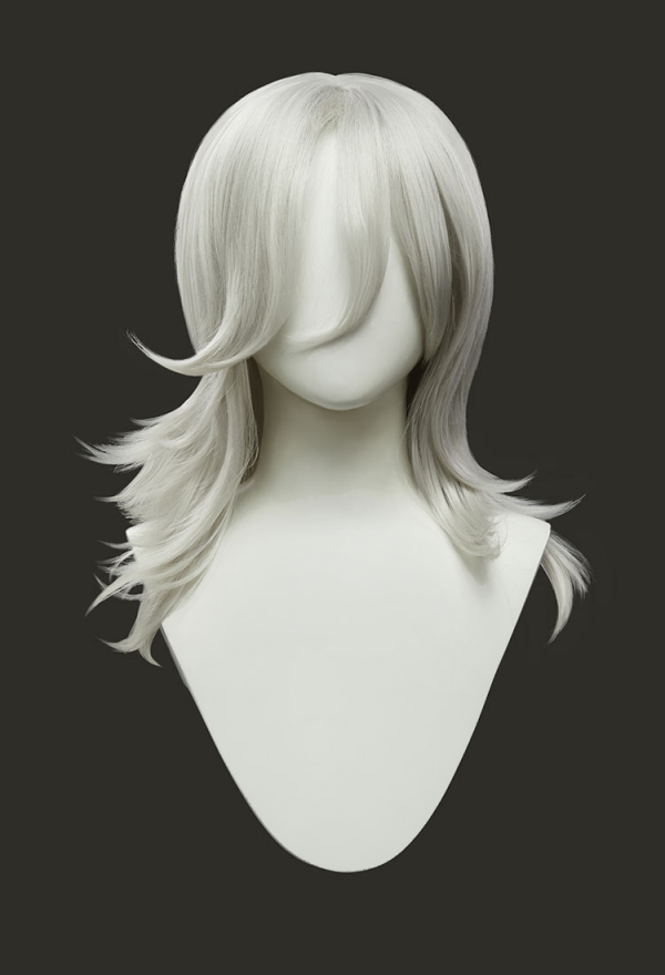 Sue Storm Wig Silver Gray Long Wig Rival Girl Cosplay Top