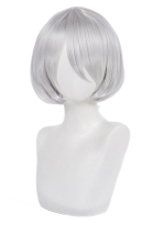 Nr:Automata YoRHa No. 2 Type B 2B Cosplay Wig Short Straight Grey Silver Wig
