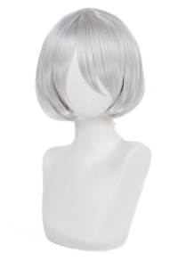 Nr:Automata YoRHa No. 2 Type B 2B Cosplay Wig Short Straight Grey Silver Wig