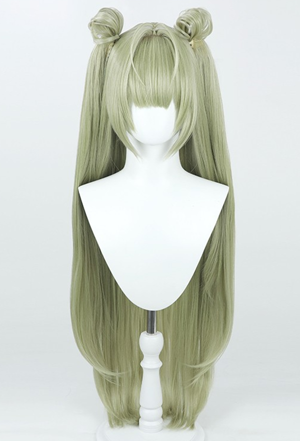 Goddess of Victory Nikke Soda Cosplay Wig Long Straight Green Wig