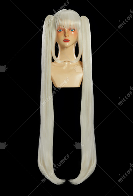 Goddess of Victory: Nikke Blanc Cosplay Wig Beige Long Double Ponytail Wig