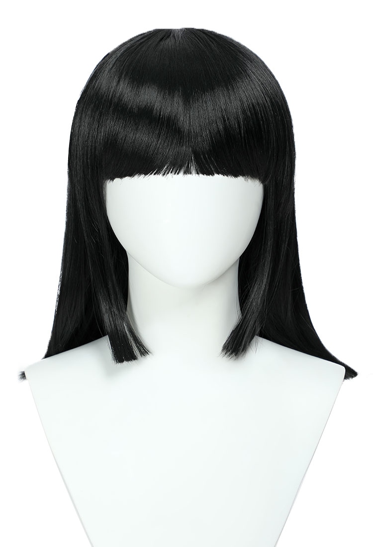 OP Robin Cosplay Wig Black Straight Long Wig with Bangs