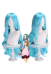 OP Vivi Cosplay Wig Long Curly Light Blue Wig