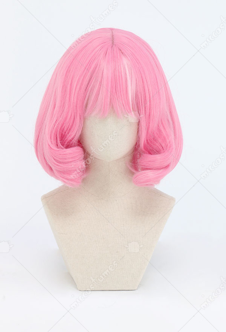PM Sword and Shield Klara Gym Leader Pink Cosplay Wig