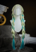 Panty Stocking Gunsmith Cosplay Wig Green Double Braided Lace Wig