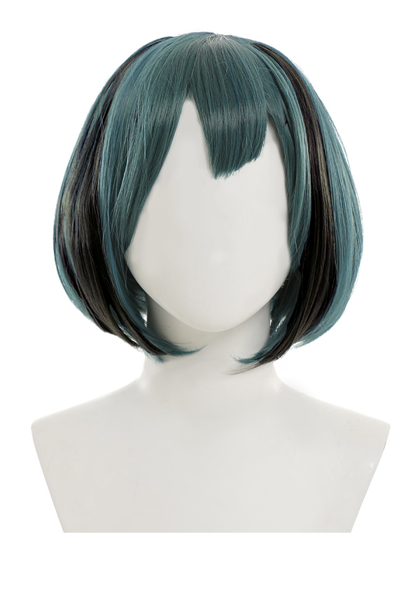 Total Drama Cosplay Wig Short Green Wig