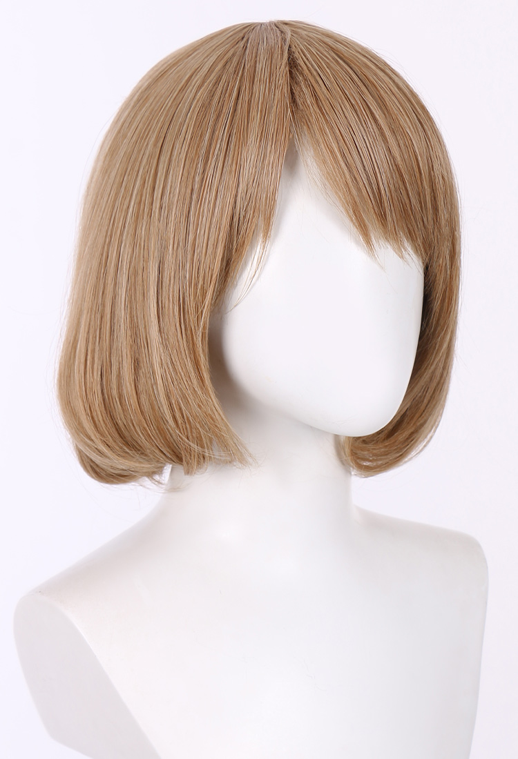 Topcosplay Anime Cosplay Perücke Kurz Blond – Hitzebeständig Bis 200°C, Inkl. Perückenkappe, Für Halloween & Karneval