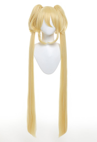 Shugo Chara Hoshina Utau Long Double Ponytail Golen Cosplay Wig
