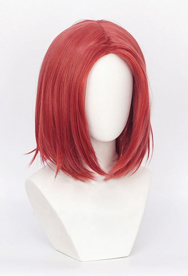 Cosplay Wig Women Middle Parted Pink Short Wig Top Quality Wig for Sale