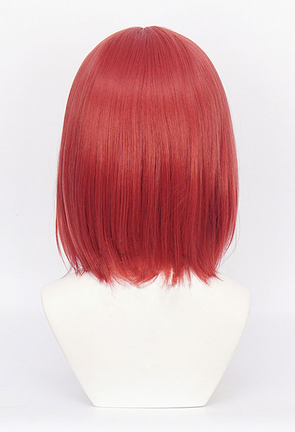 Cosplay Wig Women Middle Parted Pink Short Wig Top Quality Wig for Sale