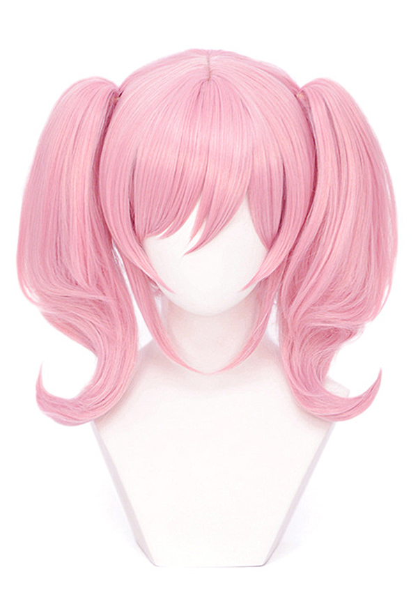 Anime Cosplay Wig Pink Two Ponytail Wig Top Quality Wig for Sale