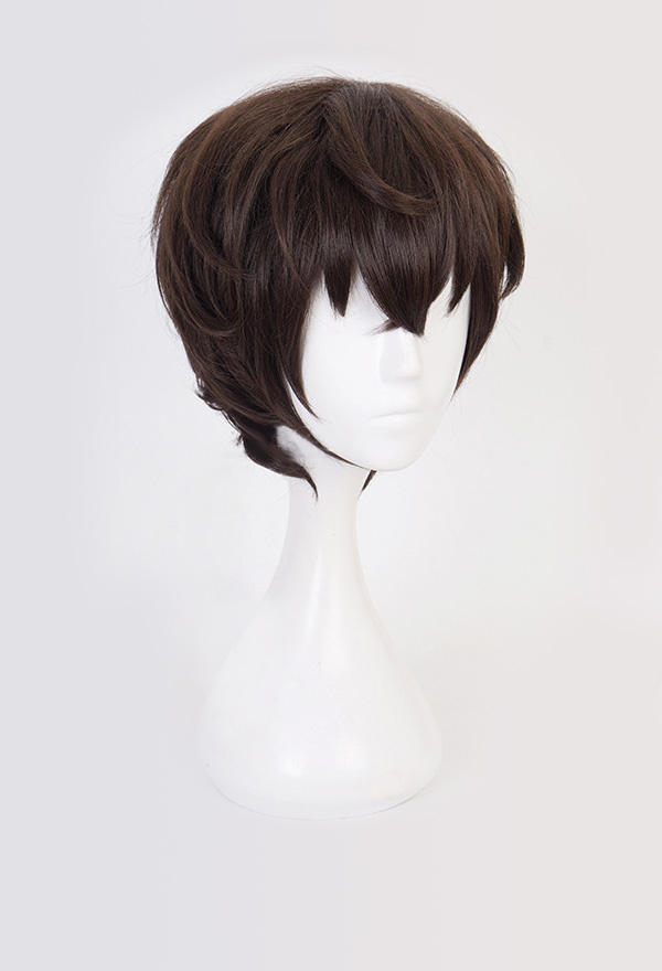 Bungo Stray Dogs Cosplay Osamu Dazai Dark Brown Short Wig Wig