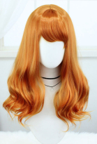 Scoob! Daphne Blake Cosplay Wig Long Curly Orange Wig