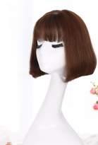 Velma Cosplay Wig Dark Brown Short Wig