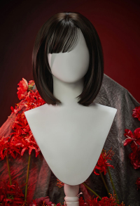Silent Hill F Shimizu Hinako Cosplay Wig Black and Brown Short Wig