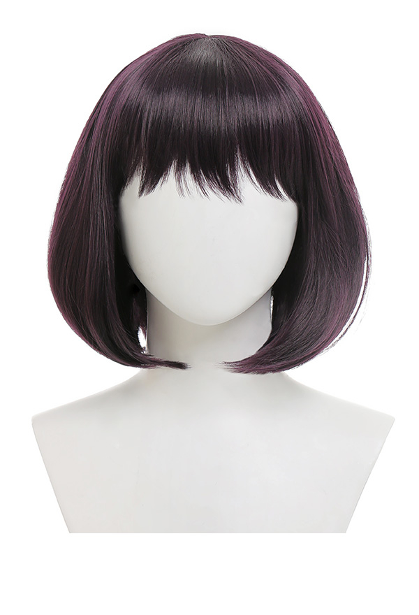 Sailor Moon Sailor Saturn Tomoe Hotaru Cosplay Corta Peluca Negra