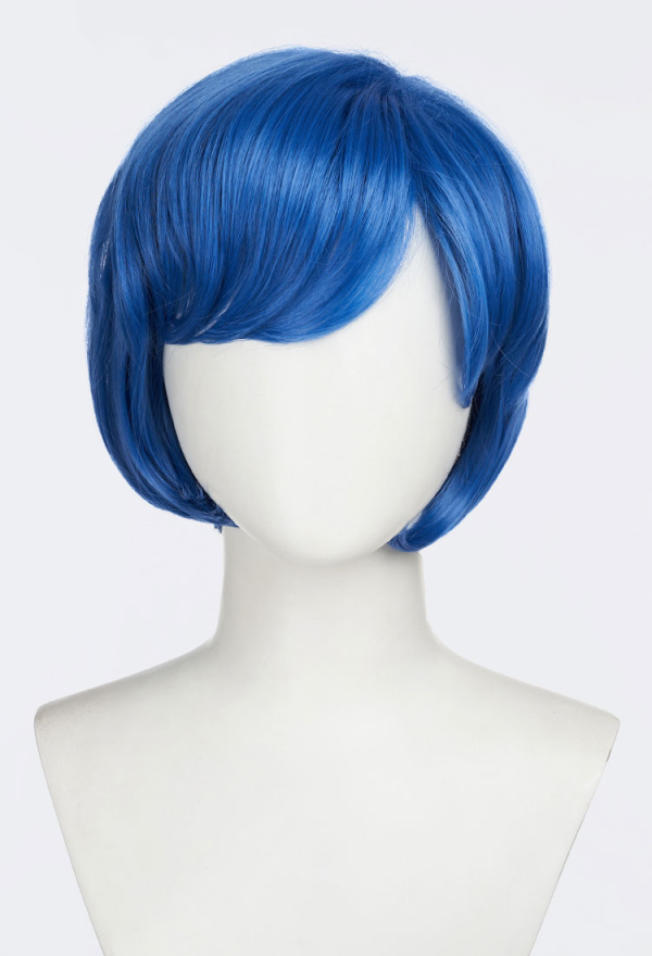 Sailor Moon Sailor Mercury Cosplay Perruque Courte Droite Perruque Bleue