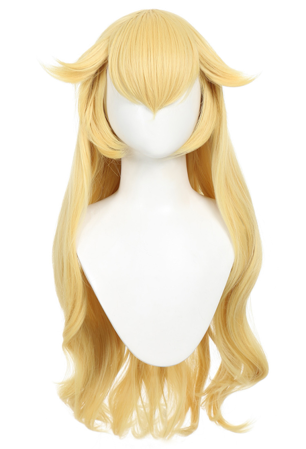 Game Peach Movie Golden Cosplay Wig