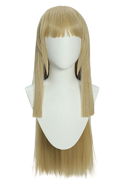 Tekken 8 Lili Cosplay Wig Straight Long Gold Wig