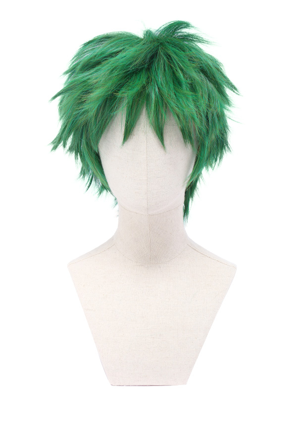 Superhero Monster Boy Beast Cosplay Corta Peluca Verde