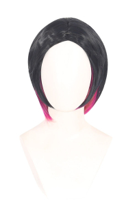 VALO Clove Cosplay Wig Black Pink Short Straight Wig