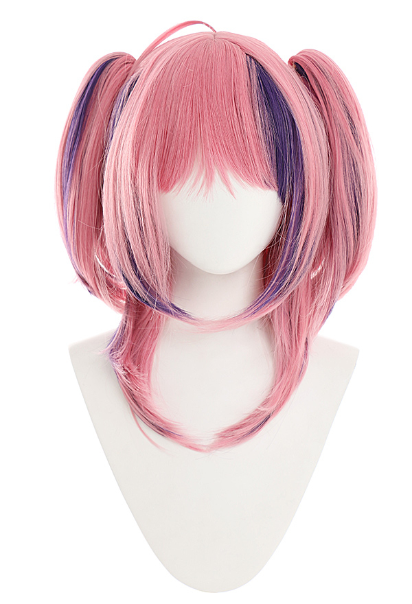 Virtual YouTuber Perruque de Cosplay Ironmouse Wig Rose Kawaii