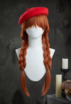 Perruque Femme Kolegrial Agnes DeMille - Longue Tresse Torsadée 58 Cm, Déguisement Cosplay, Fête