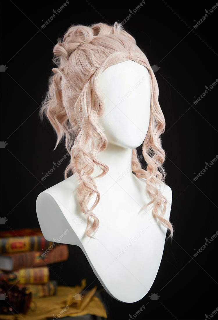 Perruque Synthétique Longue Grise À Frange Bouclée Ondulé Wig Femme +4 Bonnet